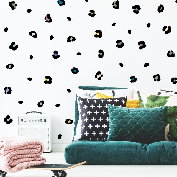 Leopard Print Wall Decal Etsy UK