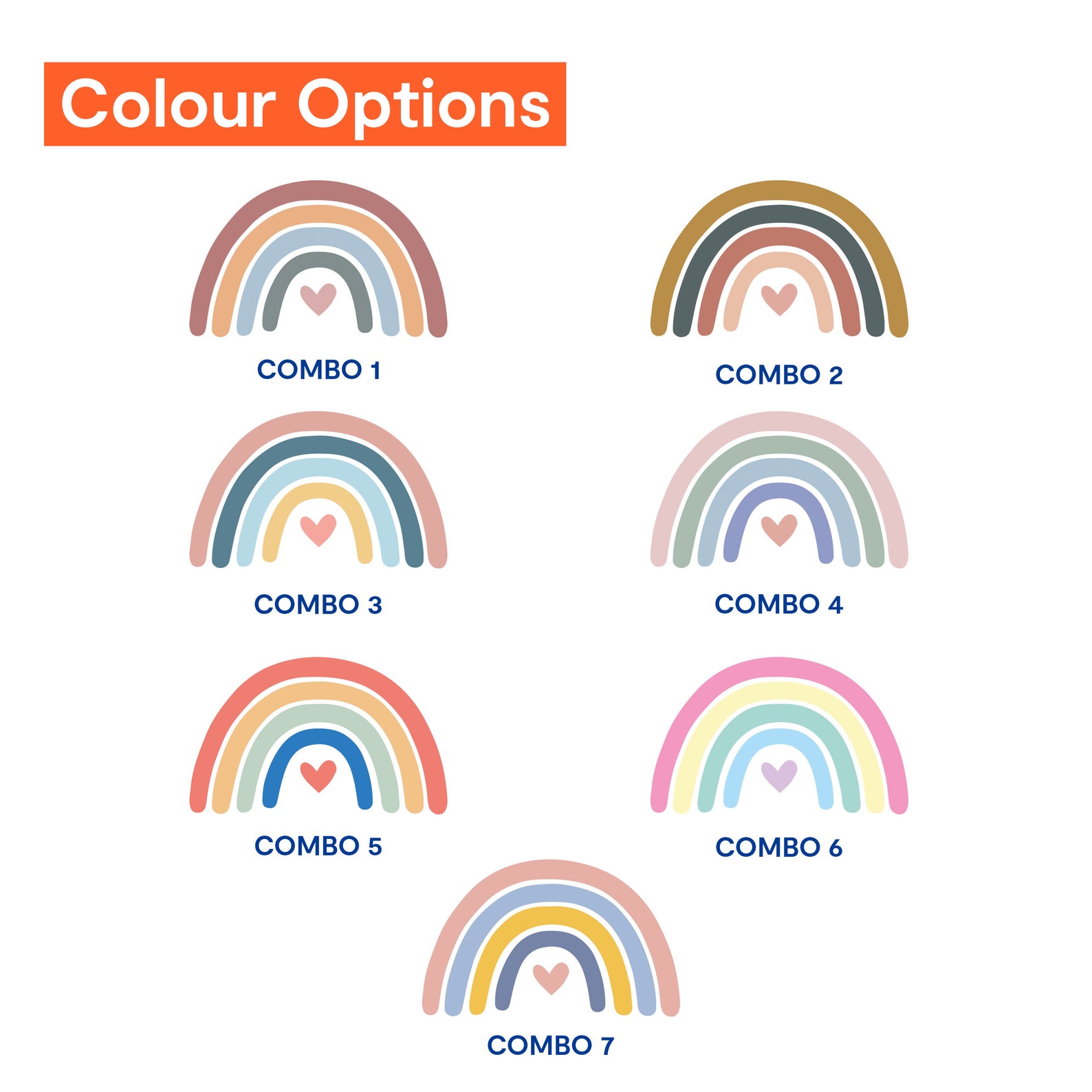 Large Rainbow Wall Sticker for Kids Bedroom Nursery Etsy