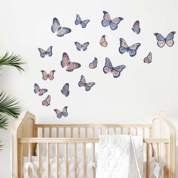 Boho Butterfly Decals / Wall Stickers / Kids Bedroom / Wall Art / Gifts for  Kids / Gift Ideas 