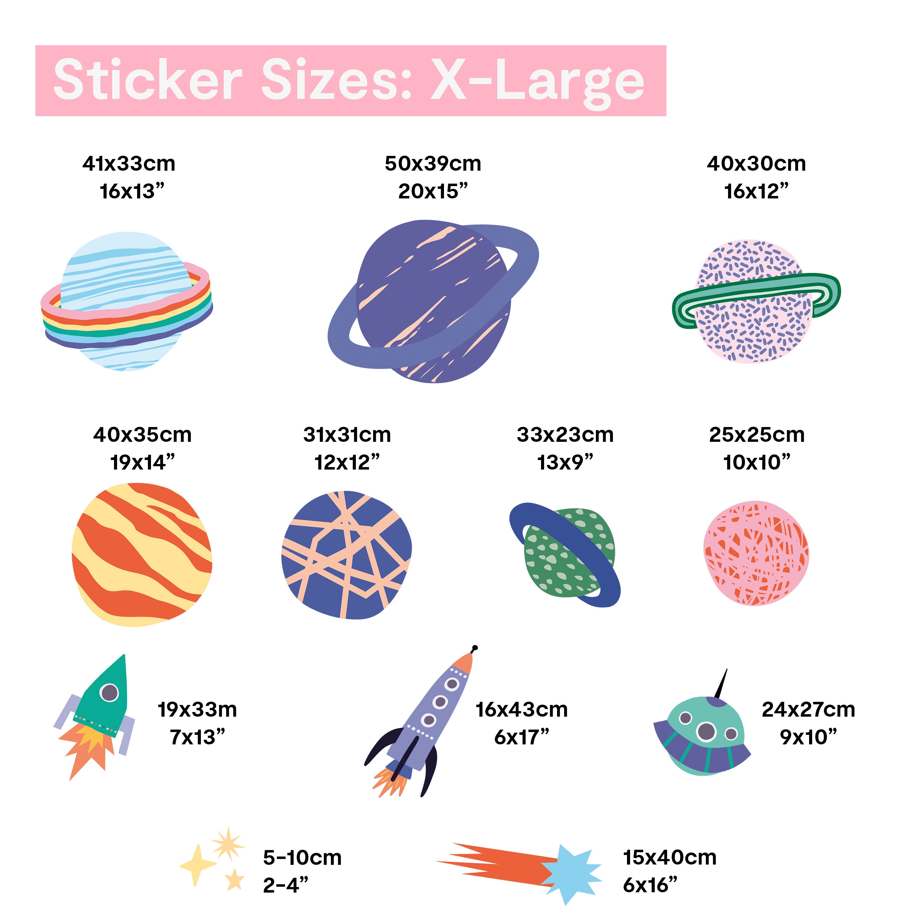 Wall Stickers Space Wall Stickers for Kids PVC Etsy UK