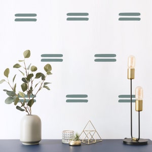 Line Wall Decals | Wall Stickers for Kid Room, Nursery, Playroom | PVC Free, No Odour | Repositionable Peel and Stick Fabric Wall Decals