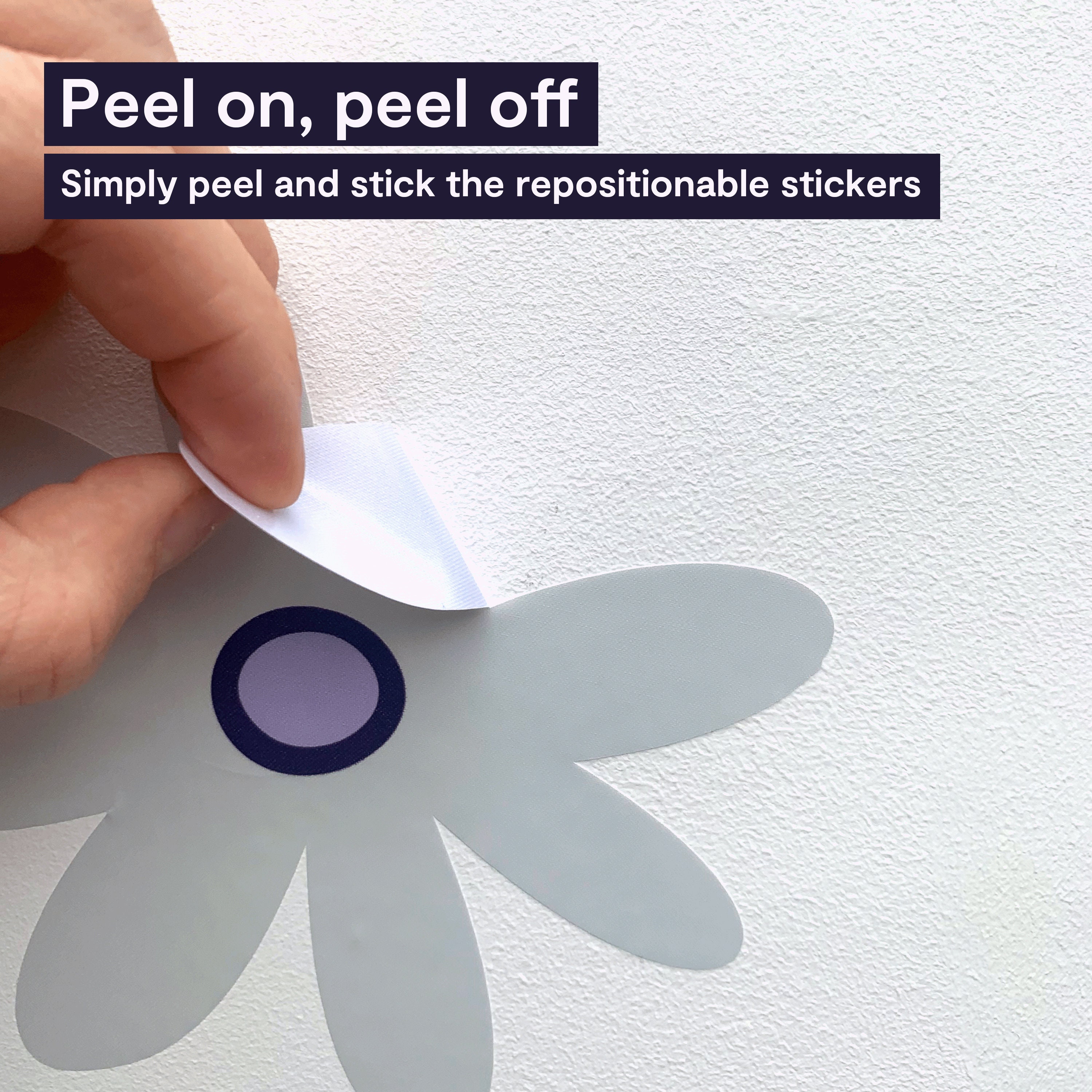 Soft Pastel Flower Wall Stickers Floral Wall Decals for Etsy