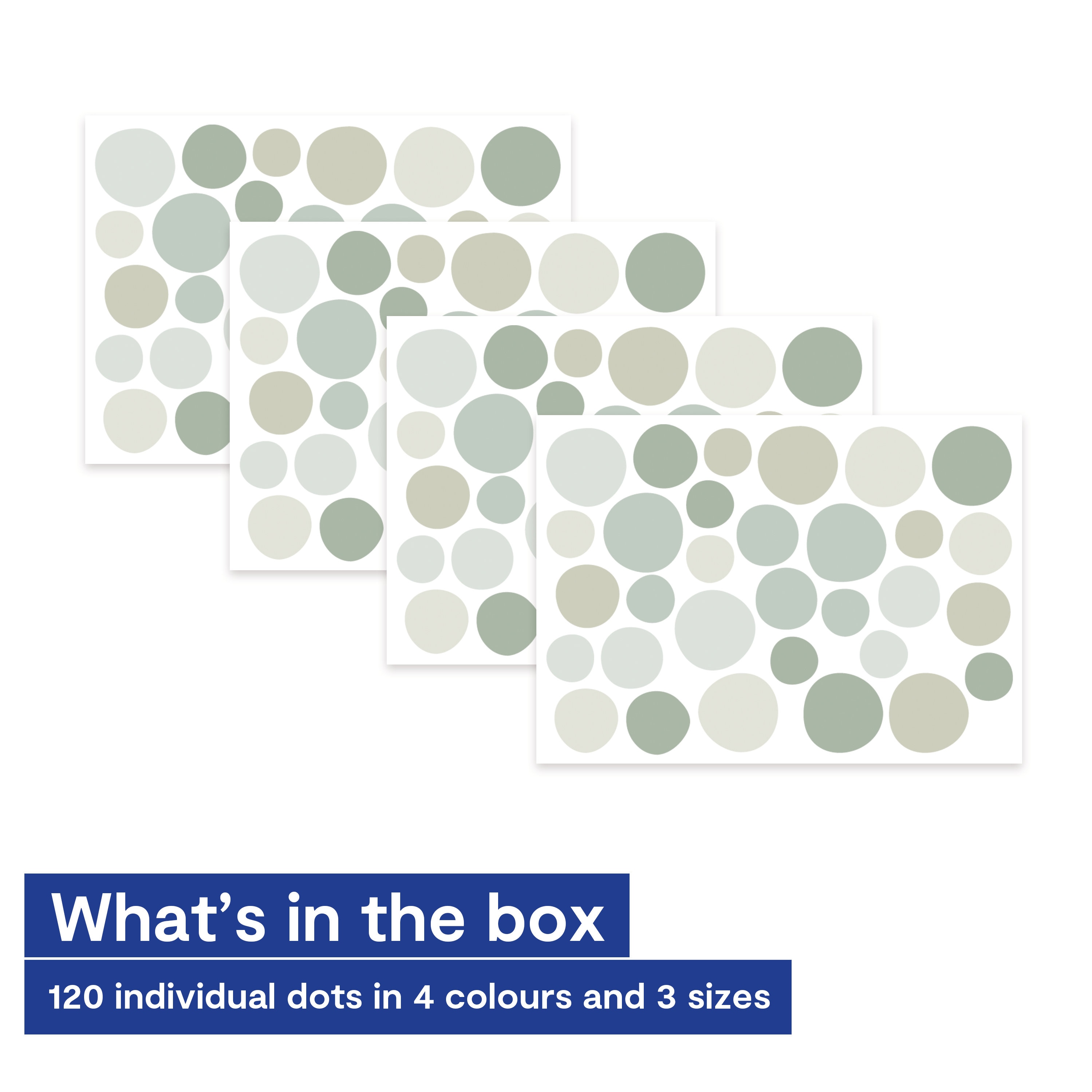 Sage Green Polka Dot Wall Decal | Green Polka Dot Wall Stickers for ...