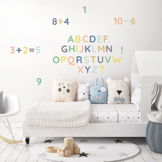 Stitch Wall Stickers DIY Removable Children Themed Art Boys Girls Room Wall  Decals Bedroom Nursery Playroom Decoration Wall Stickers