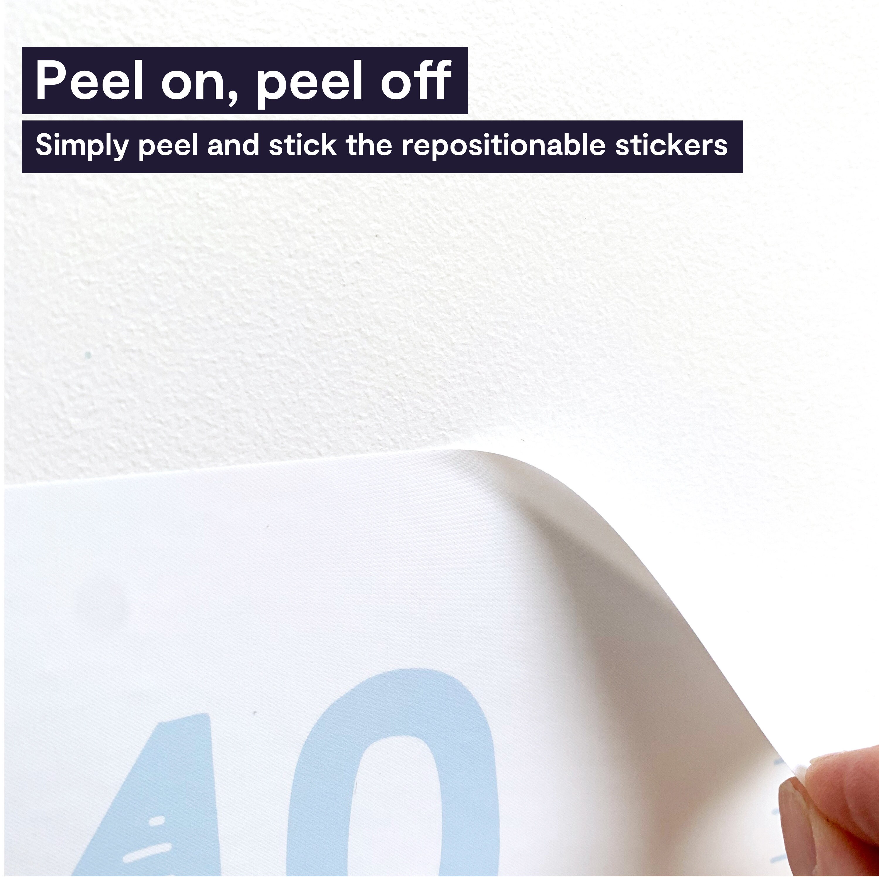 Pastel Height Chart Wall Sticker Growth Chart Decal PVC Etsy