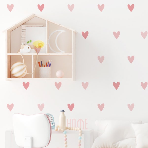 Heart Wall Decal Etsy