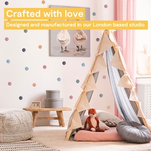 Boho Watercolour Polka Dot Wall Stickers for Kids’ Bedroom, Nursery ...