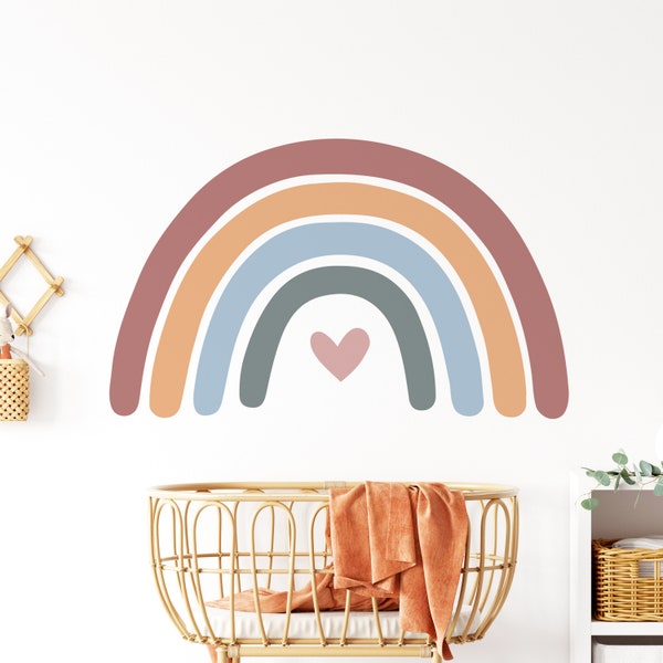 Rainbow Wall Decal Etsy UK