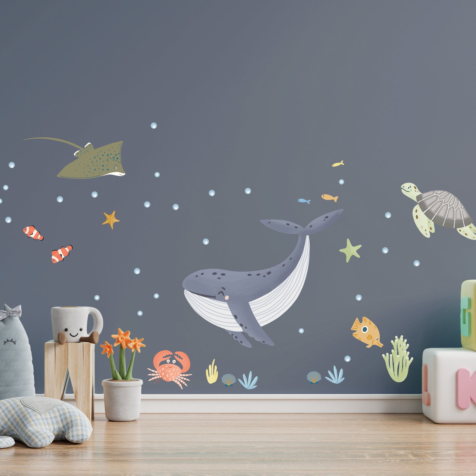 Under the Sea Wall Decals Wall Stickers for Kids Bedroom Etsy