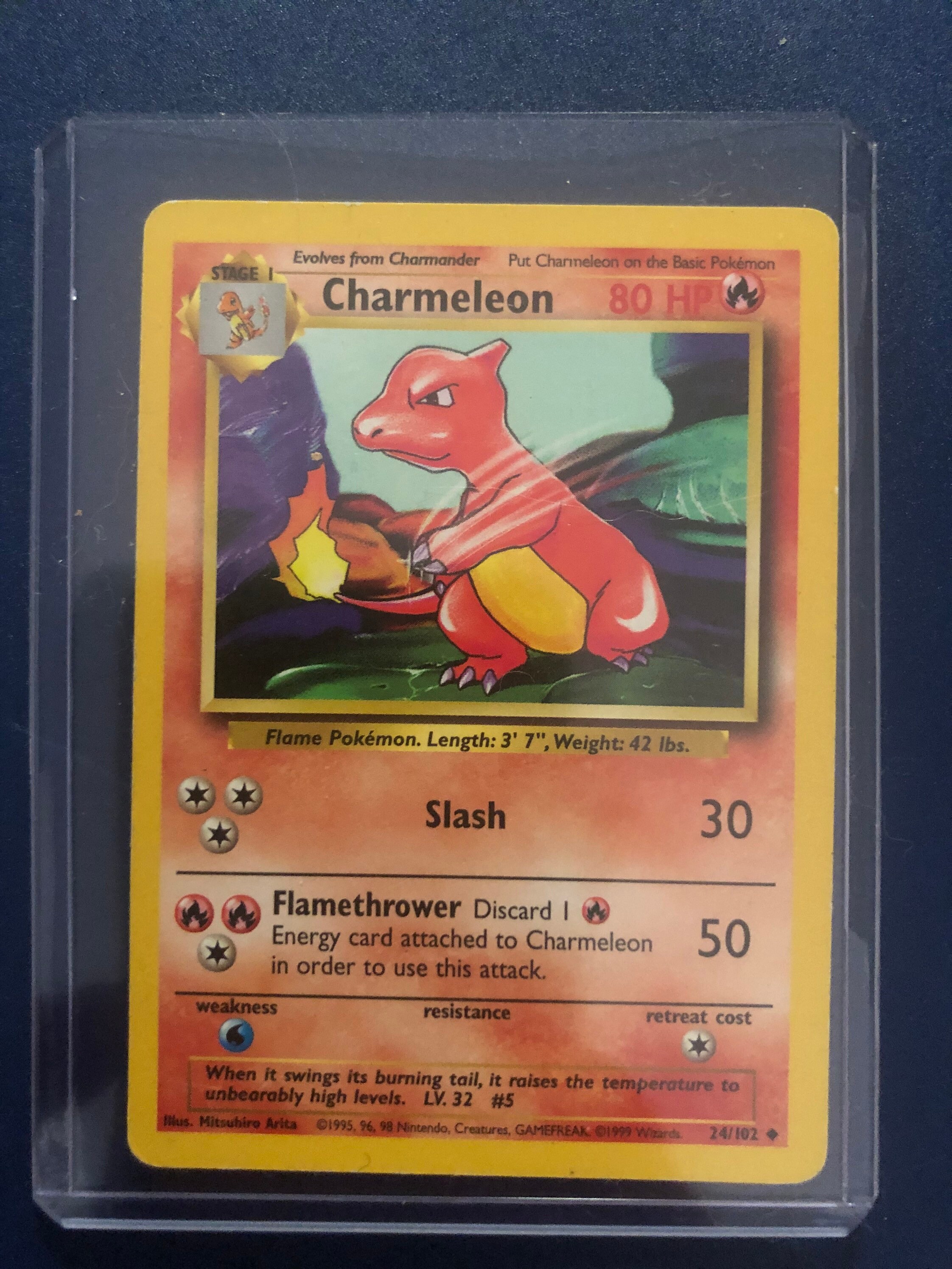 Charmeleon Pokemon Card 24/102 - Etsy