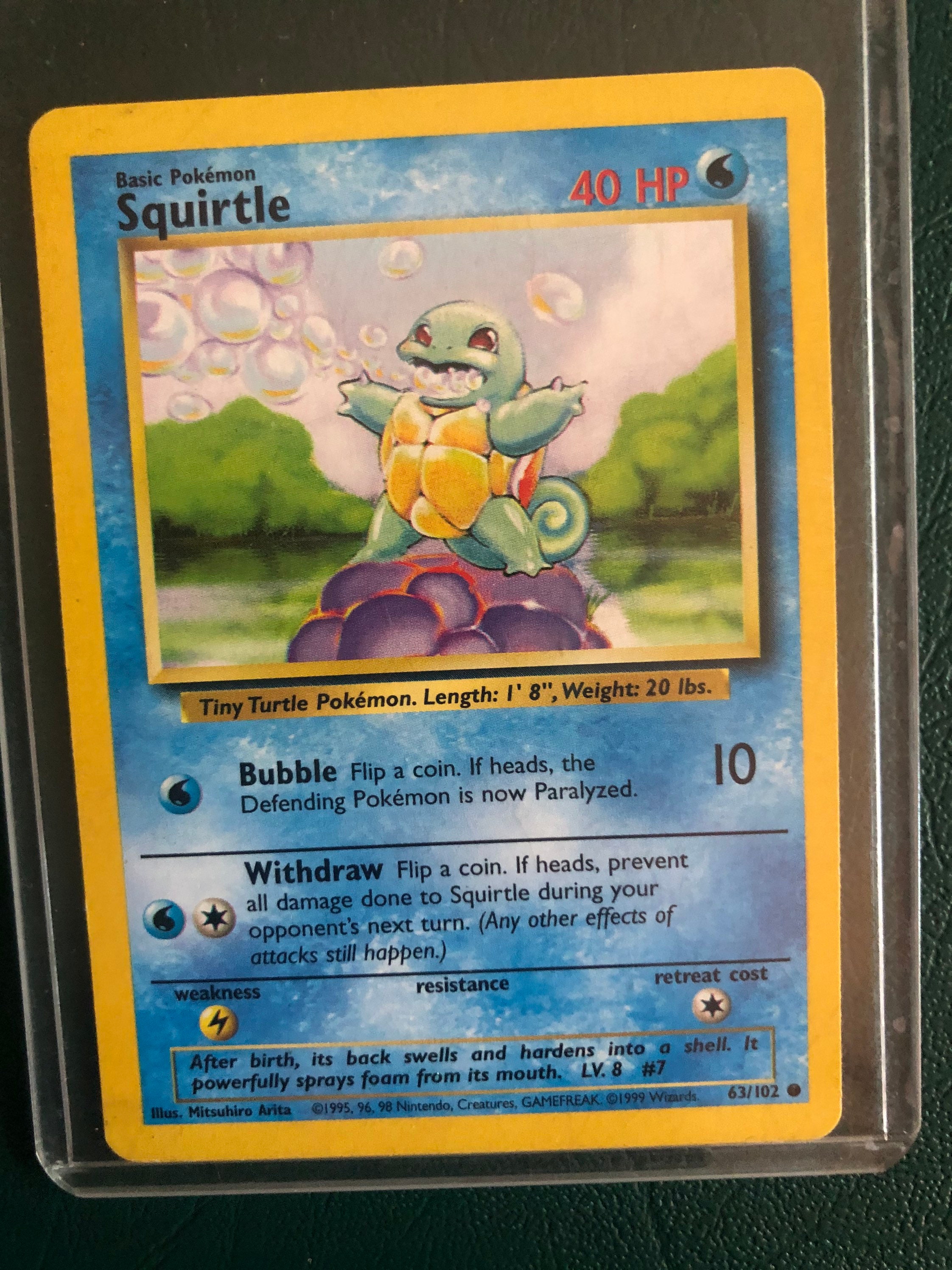 squirtle pokemon card Seltene Squirtle 3/3 Pokemon Karte