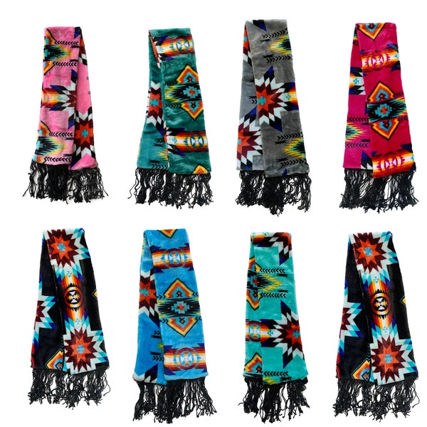 Southwestern Native American design Super Soft KIDS/Baby Scarf For Gifts