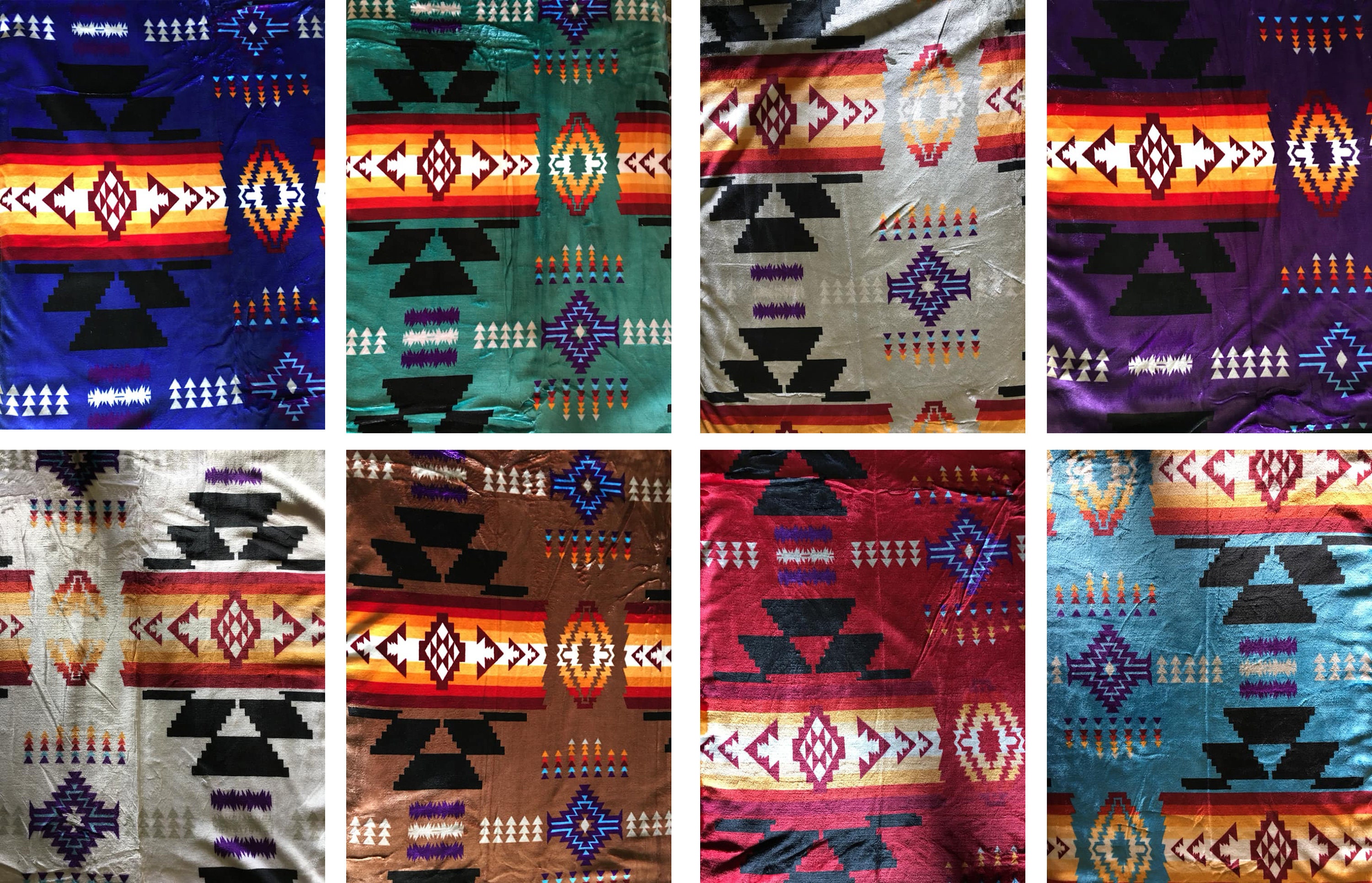 Native american super soft plush reversible Full blanket Etsy