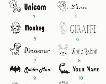 Sello de nombre personalizado: etiqueta para ropa, sello escolar, para niños y adultos