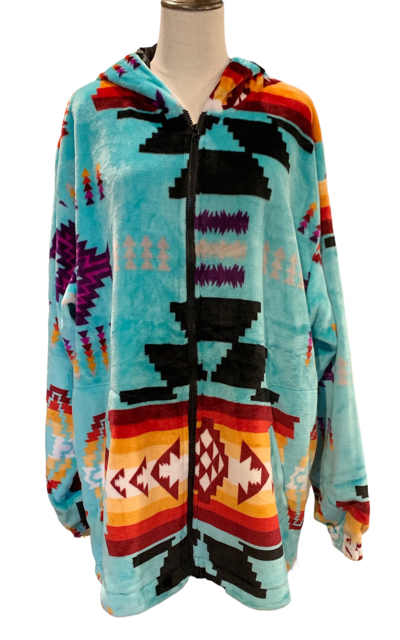 Southwest Native American Style Design Zipper-up Lining Adult