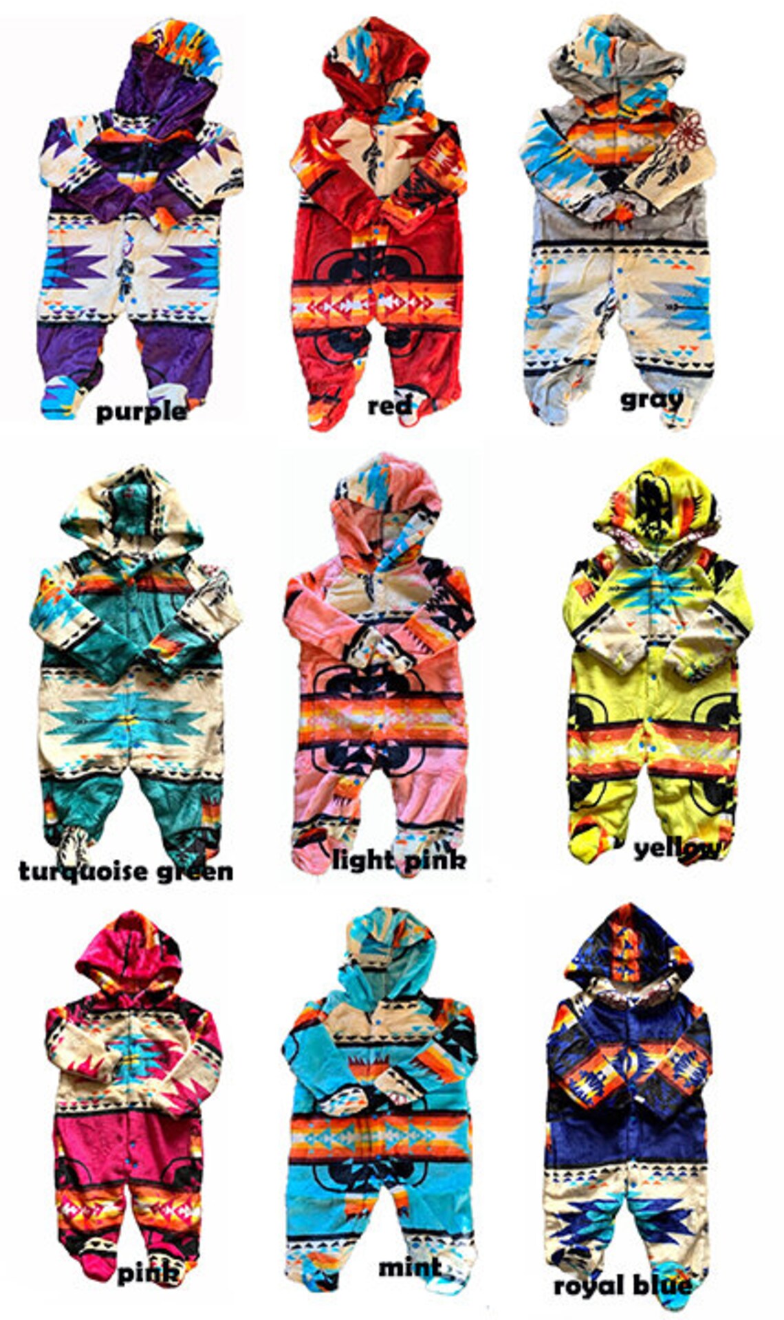 Native American Super Soft Baby Suit Pajama Etsy