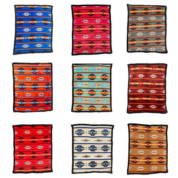 Native American Style Design Super Soft Infant- Receiving Blankets Baby Shower