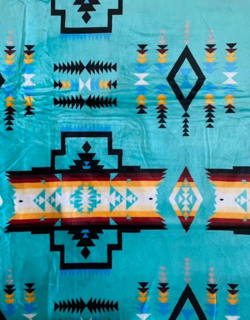 Native American Super Soft Plush Reversible Full Blanket Etsy