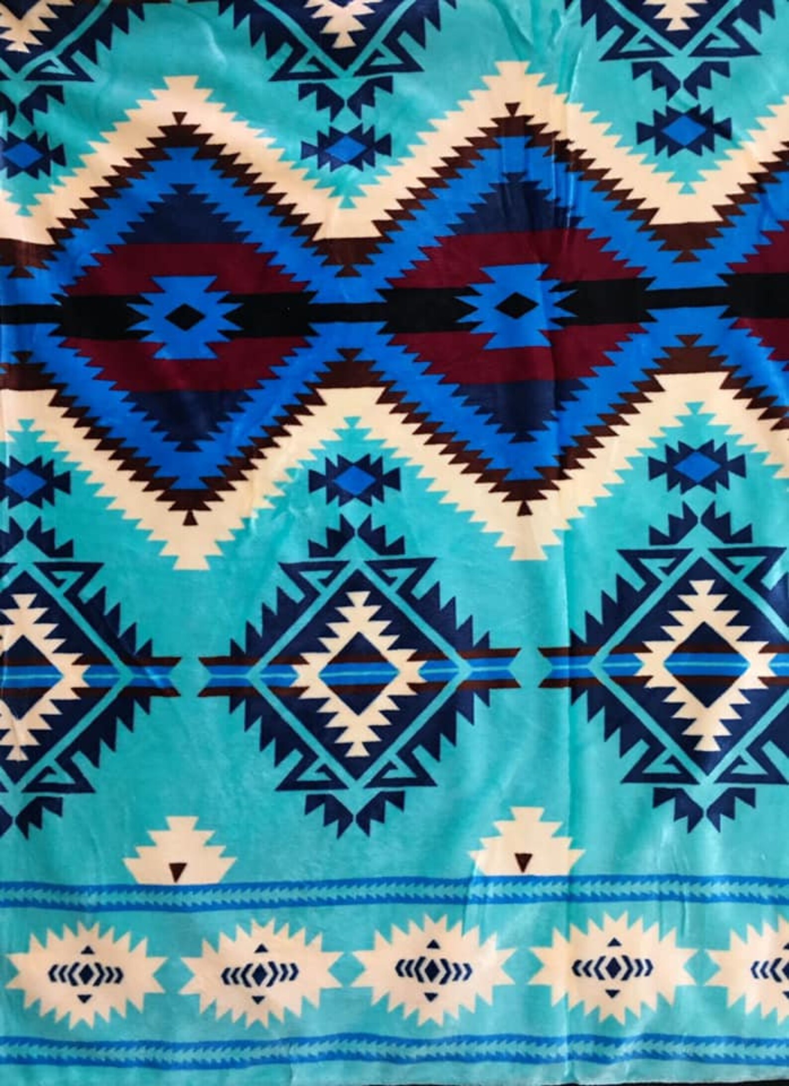 Southwest native Queen size super soft reversible blanket Etsy