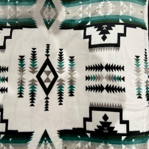 Southwest Native Style Design Queen Size Super Soft Reversible Blanket 79"x87"