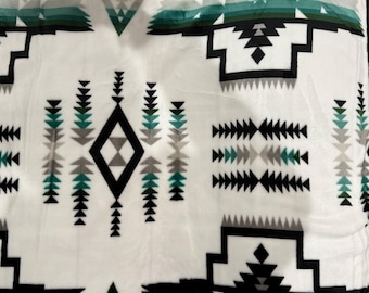 Southwest Native Style Design Queen Size Super Soft Reversible Blanket 79&quot;x87&quot;