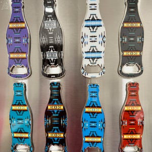 Southwestern Design Magnetic Bottle Opener, Wine Bottle Opener, Party Opener, Christmas Home decor