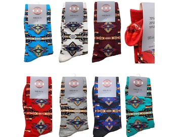 Native American Style Design Adult Socks