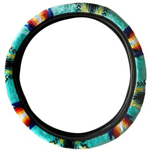 Native american super soft steering wheel cover mint