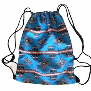 Southwest Native Design Drawstring Bags Backpack