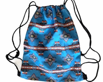Southwest Native Design Drawstring Bags Backpack