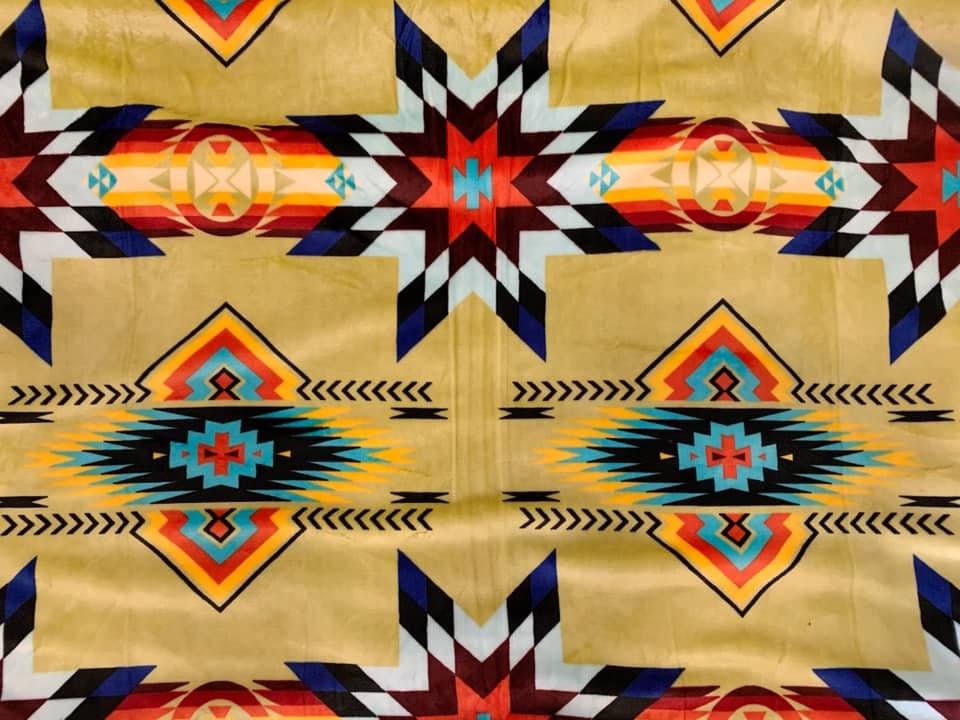 Native American Super Soft Plush Reversible Full Blanket Etsy