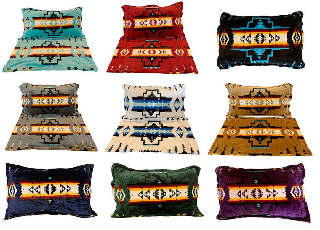 Native Pattern Pillows Native American Style Design Super Soft Pillowcases Set of 2PS for Home ...