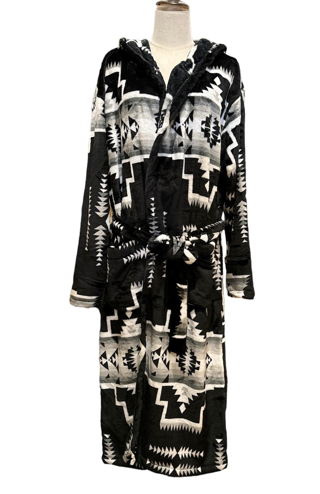 Native American Design Hooded Robe: Super Soft Southwest Bathrobe - Etsy