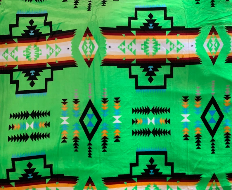 Native American Super Soft Plush Reversible Full Blanket Etsy