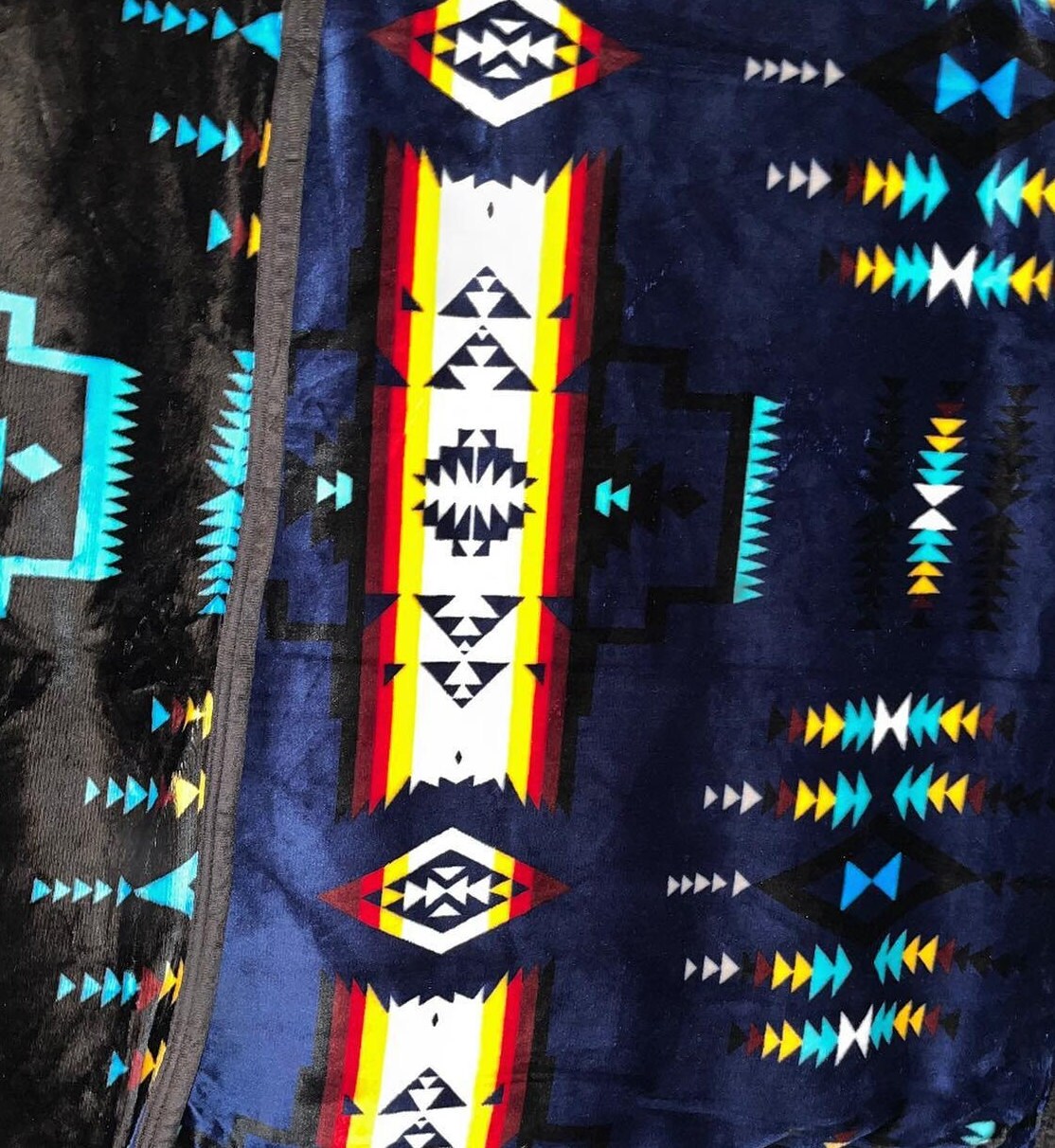 Native American Super Soft Plush Reversible Full Blanket Etsy