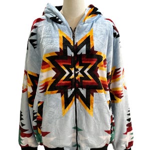 Native American Style Design Super Soft Adult Jackets With Sherpa lining
