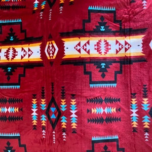 Native American Super Soft Plush Reversible Full Blanket - Etsy
