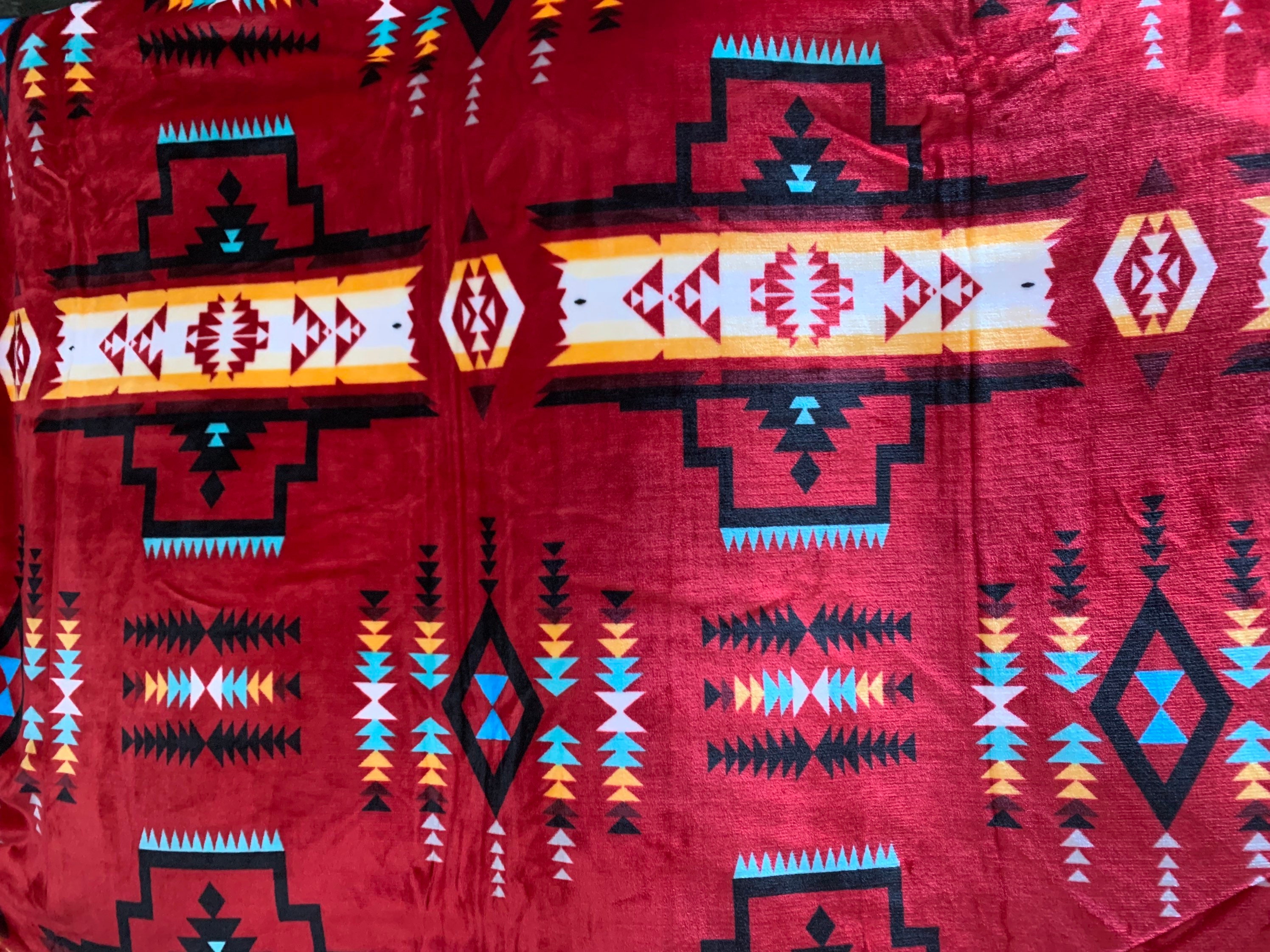 Native American Super Soft Plush Reversible Full Blanket Etsy