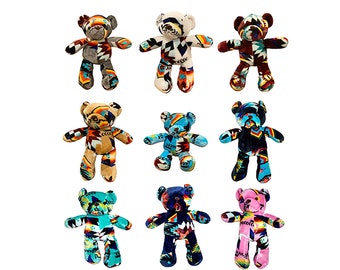 Osos de peluche con diseño de estilo nativo americano del suroeste, regalos para bebés y niños