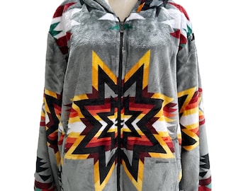 Native American Indian Print Coat Native American Style Design