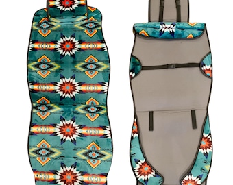 Southwest Native American Style Design Super Soft Warm Car Seat cover 2 Ps