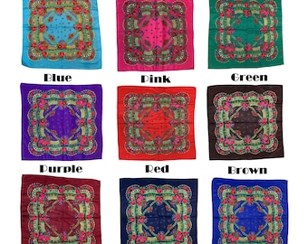 Floral Scarfs|Grandma Scarfs|Flower Scarfs