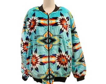 Chaqueta bomber estilo nativo americano: diseño del suroeste súper suave