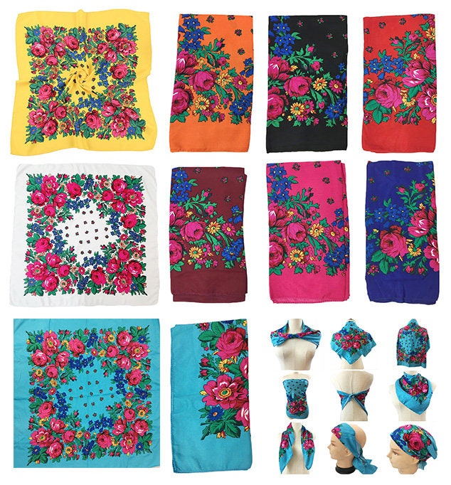 native american flora scarf