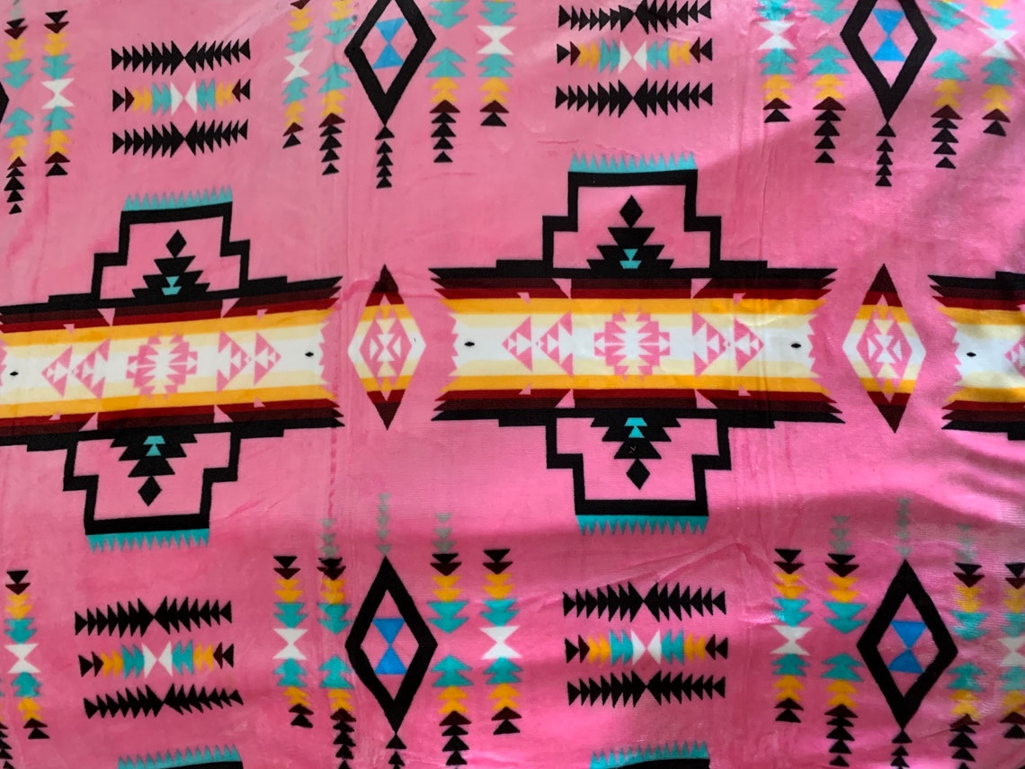 Native American Super Soft Plush Reversible Full Blanket Etsy