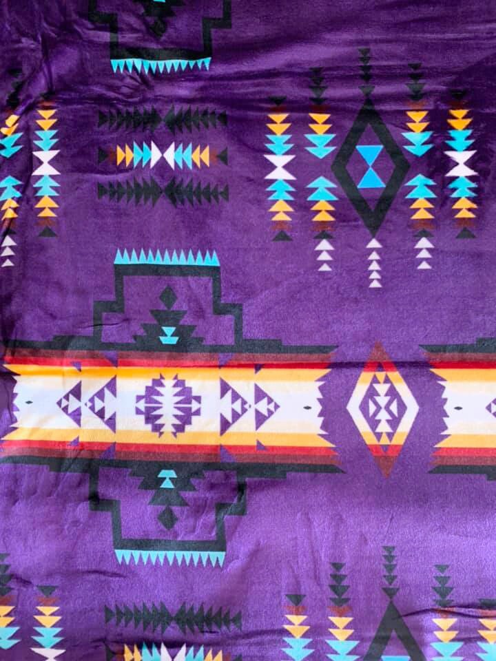 Native American Super Soft Plush Reversible Full Blanket Etsy