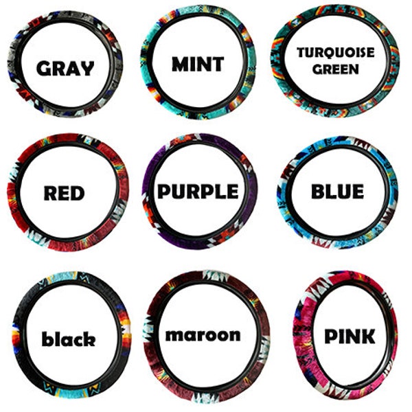 Crochet Steering Wheel Cover Etsy