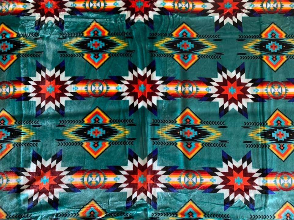 Native American Super Soft Plush Reversible Full Blanket Etsy