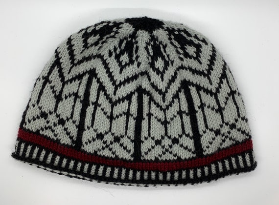 Adult Hand-knit Hat in Geometric Pattern. NEW LOW PRICE! - Etsy display picture 1