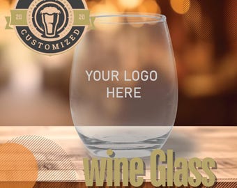 Personalized Engraved Wine Glasses, Wedding Gifts, Bridesmaid Favors